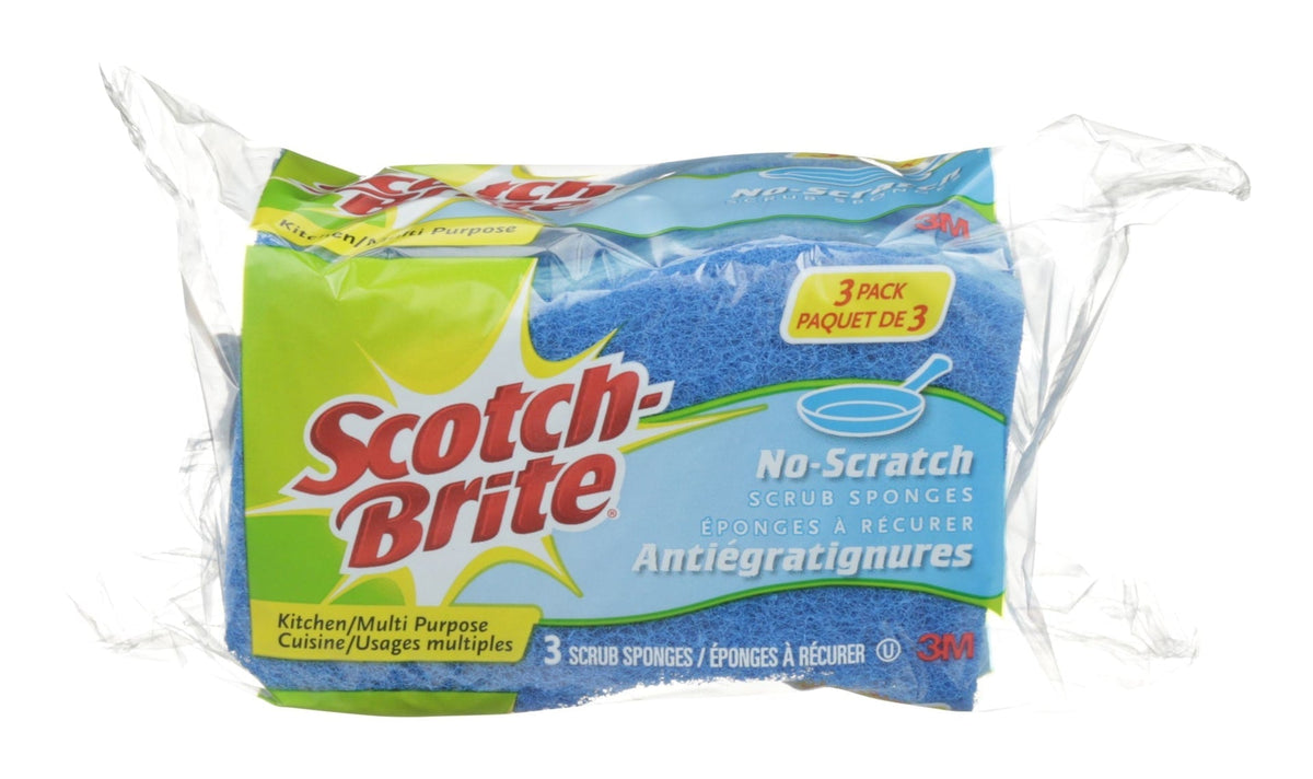 3M Scotch-Brite All-Purpose Non-Scratch Scrub Sponge, 3-pk X1U1 - product image 1