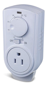 Heater Plug-in Thermostat for Portable Space Heater & AC, White I2K5 - product image 1