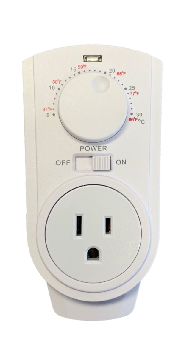 Heater Plug-in Thermostat for Portable Space Heater & AC, White I2K5 - product image 3
