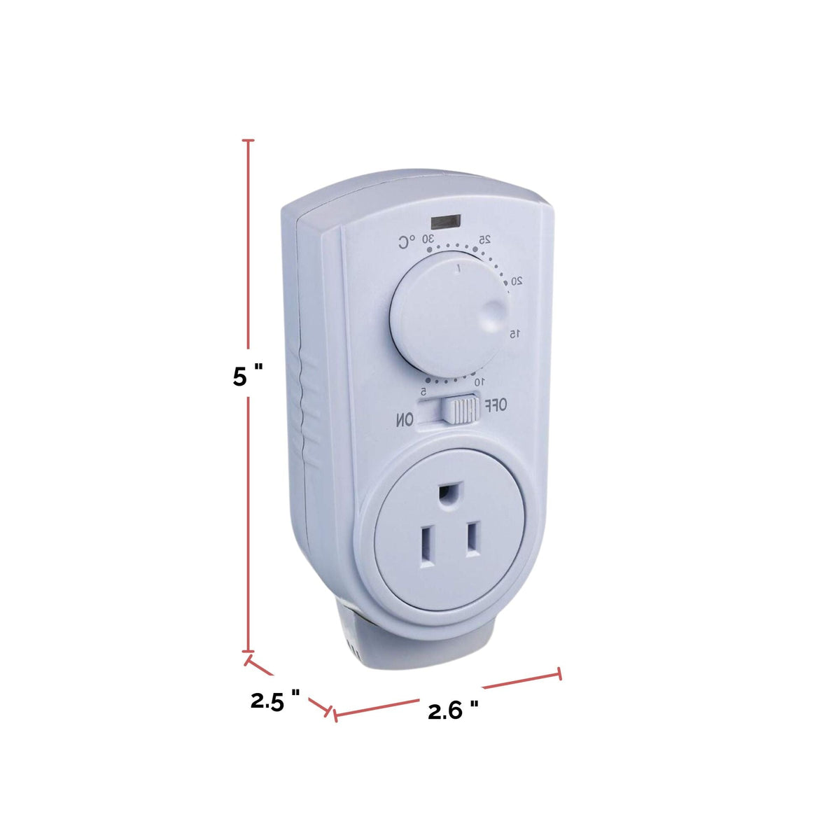 Heater Plug-in Thermostat for Portable Space Heater & AC, White I2K5 - product image 5