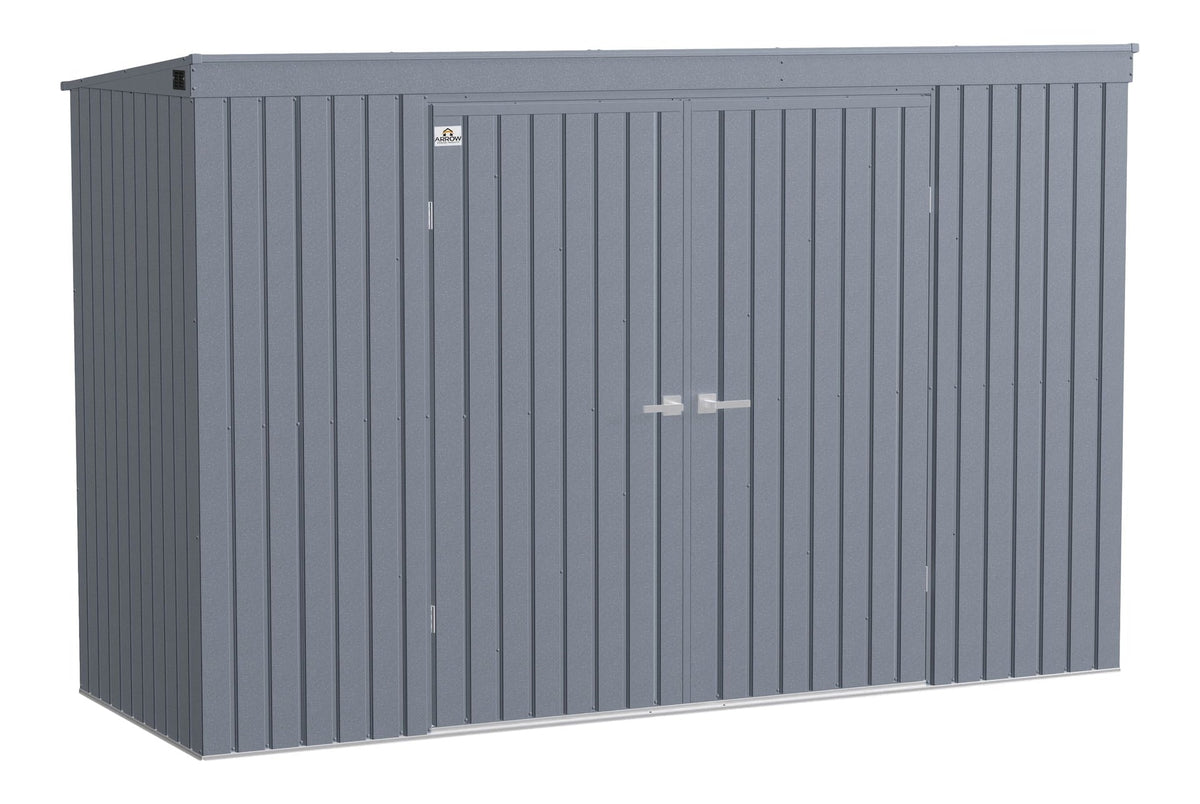 Elite Steel Storage Shed with Pent Roof, Anthracite, 10-ft x 4-ft W6V6 - product image 1