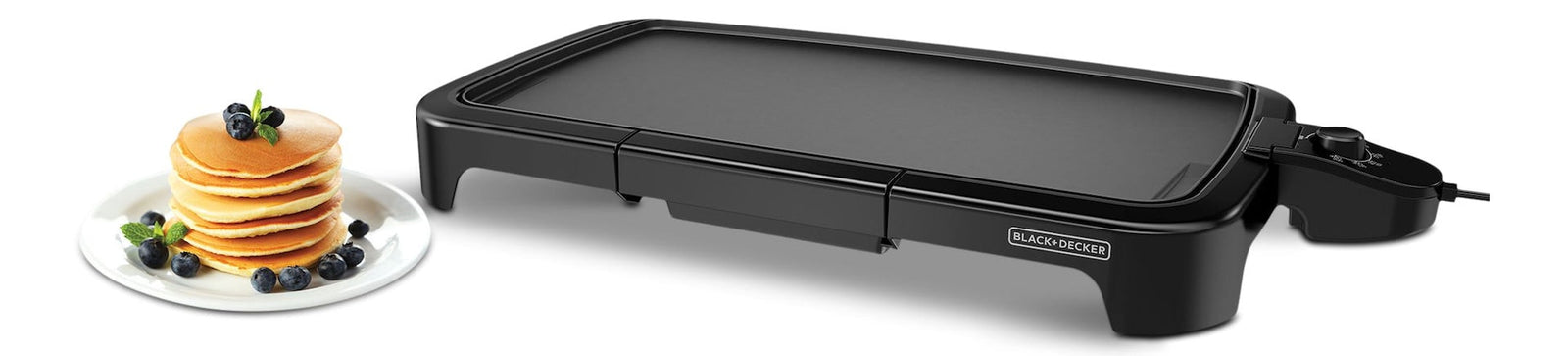 Family Sized Electric Griddle, Black, 20-in x 11-in V3S1 - product image 3