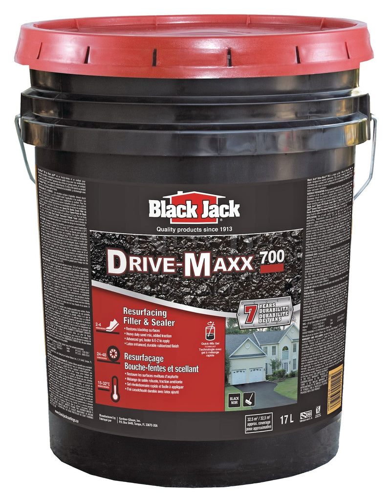 Black Jack Drive-Maxx 700 7-Year Asphalt Driveway Filler & Sealer, 32.5 sq. m Coverage, 17-L L8E1