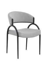 Alara Cream/Black Fabric Upholstered Dining Chair, 2-pc A3T8 - product image 1