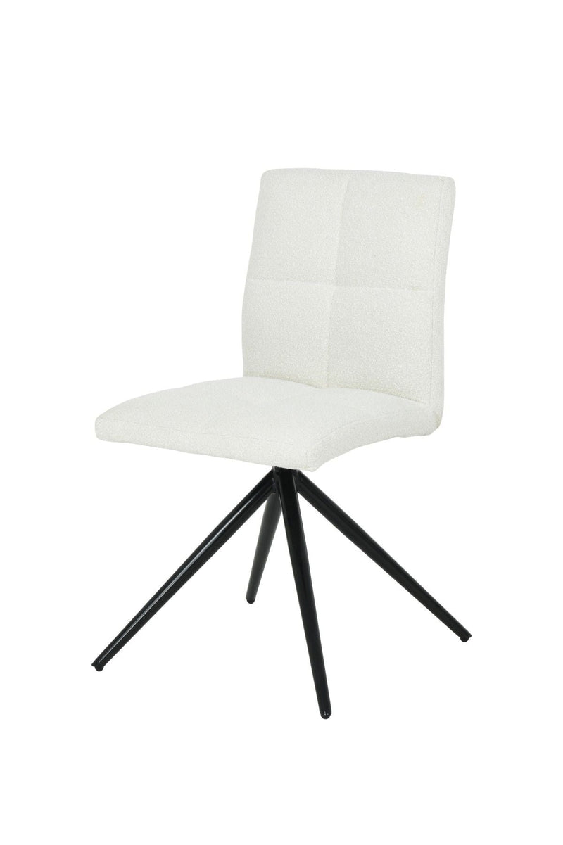 Ethan White Fabric Upholstered Armless Dining Chair, 2-pc M6A8