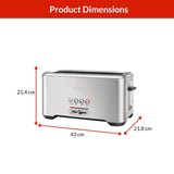 ‘A Bit More’ 4-Slice Toaster, Brushed Stainless Steel V5L3 - product image 5