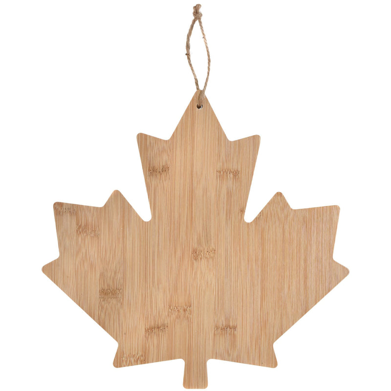 Day Maple Leaf Wood Charcuterie Board, Tan G8D3