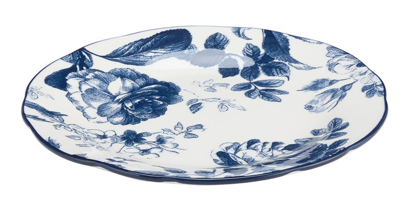 Augusta Stoneware Salad Plate, 1-pc. White/Blue Floral C0J8