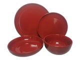 Edenhill Farmhouse Bistro Stoneware Dinnerware Set, Serves 4, 16-pc, Red D1A5 - product image 2