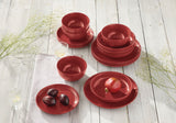Edenhill Farmhouse Bistro Stoneware Dinnerware Set, Serves 4, 16-pc, Red D1A5 - product image 7