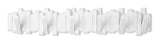 Flemington Steel 6-Hook Flip Down Rail, White, 24-in W1W0 - product image 1