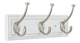 Galena Stainless Steel 3-Hook Rail, White, 16-in T4S3 - product image 1