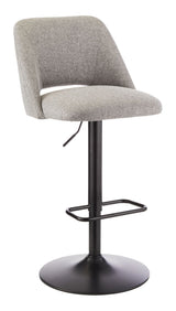 Inaya Adjustable Height Gas Lift Swivel Bar Stool, Grey H8B9 - product image 1