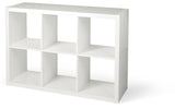 Invermere 6-Cube Storage Organizer, Bookcase/Bookshelf, White H4J3 - product image 1