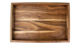 Rectangular Wood Serving Tray with Round Handles, 18-in V7T6 - product image 2