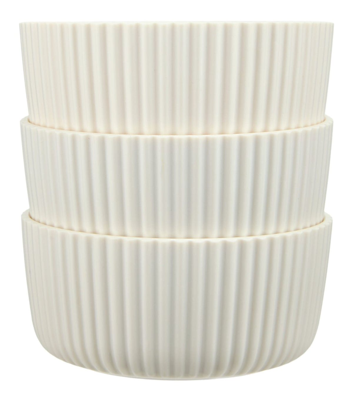 Small Ribbed Bowls for Outdoor Dining, 3-pk H6M2 - product image 1