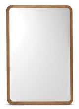 Springside Pearwood Rectangular Wall Mirror, Brown, 24 x 36-in E0D3 - product image 1