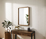 Springside Pearwood Rectangular Wall Mirror, Brown, 24 x 36-in E0D3 - product image 7