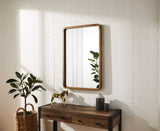 Springside Pearwood Rectangular Wall Mirror, Brown, 24 x 36-in E0D3 - product image 8