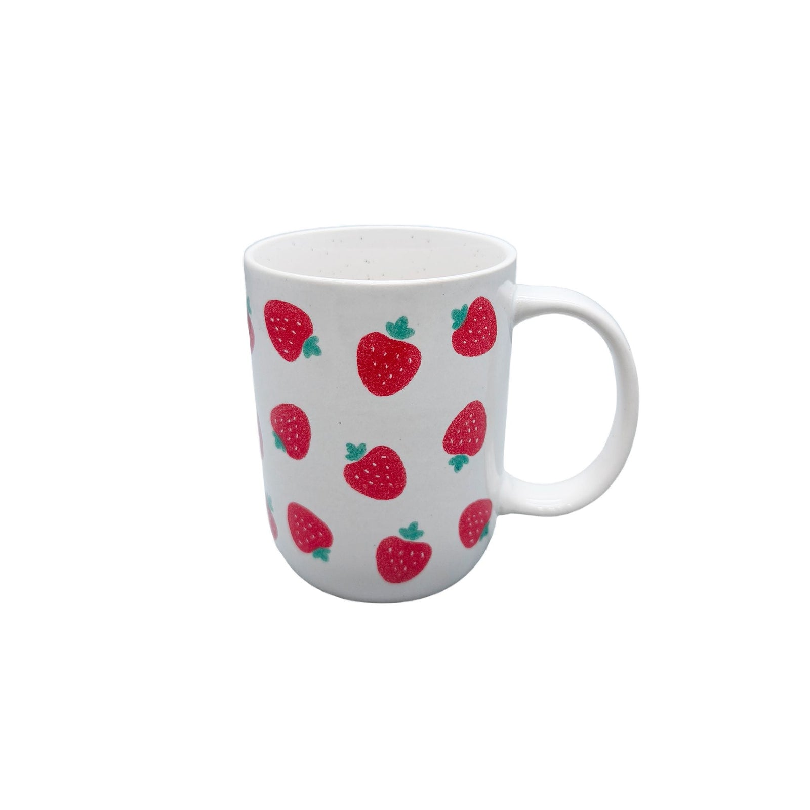 Strawberry Stoneware Mug, 18-oz, White E2X6 - product image 1
