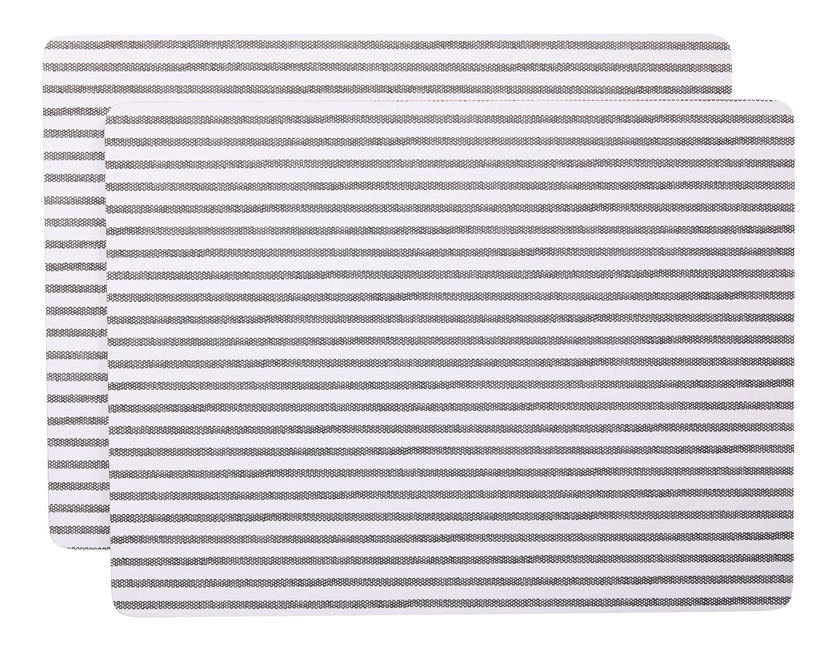 Striped Rectangle Cork Placemat Set, Multi-Coloured, 11-in x 15-in, 2-pk R9R5 - product image 1