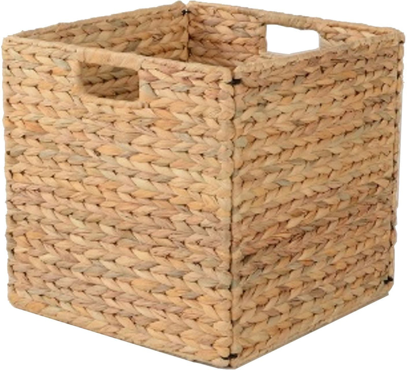 Weiss Cube Woven Natural Material Collapsible Basket, 13 x 13-in C2X1