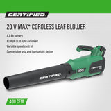 20V Cordless Battery-Powered Lawn & Garden Leaf Blower H4V4 - product image 3