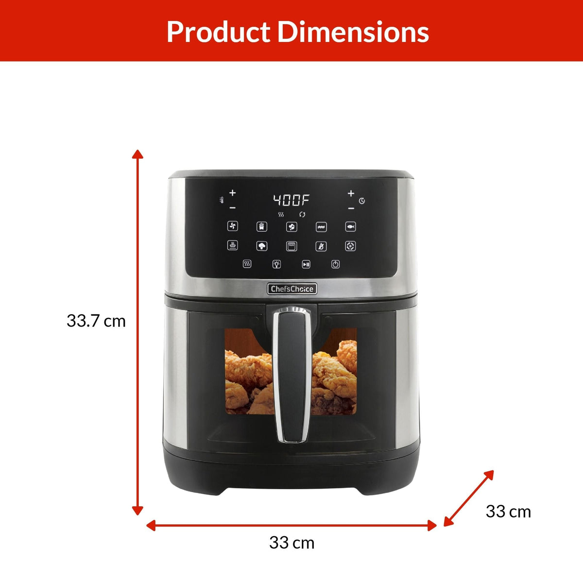 Air Fryer with LED Touchscreen Display, 7-qt E3W7 - product image 2