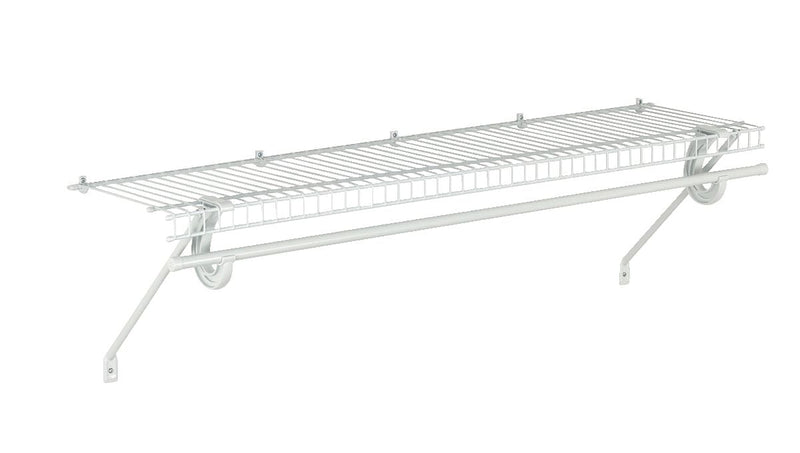 Superslide Wall Shelf Kit with Installation Hardware, 4-ft x 12-in X3Y0
