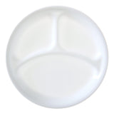 Glass Divided Dinner Plate, 10.25-in, White K2H8 - product image 1