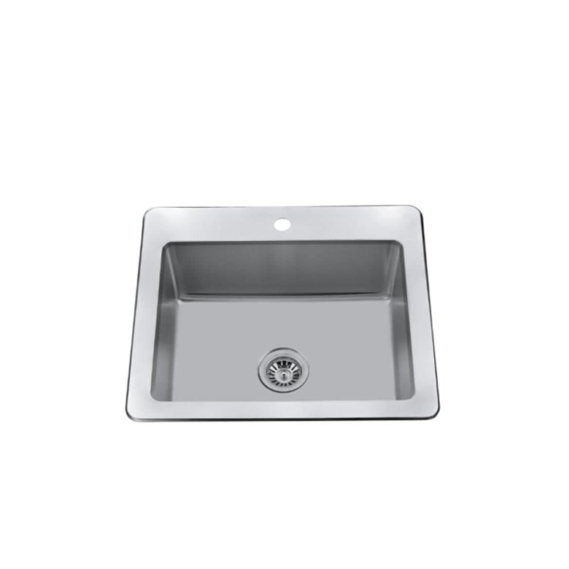 25-in Brushed Satin Stainless Steel Drop-in Sink V6E1 - product image 1