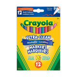 Ultra-Clean Washable Fine Tip Markers for Drawing/Colouring, Multi-Colour, 12-pk, Ages 3+ S1E1 - product image 2