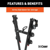 18013 Clamp-On 3-Bike Hitch Mount Bike Rack, Fits Over 2-in Receiver, Black V5X4 - product image 3