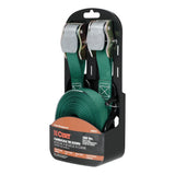 83015 Cargo Straps with S-Hooks, Dark Green, 300-lb, 15-ft, 2-pk C3D8 - product image 2