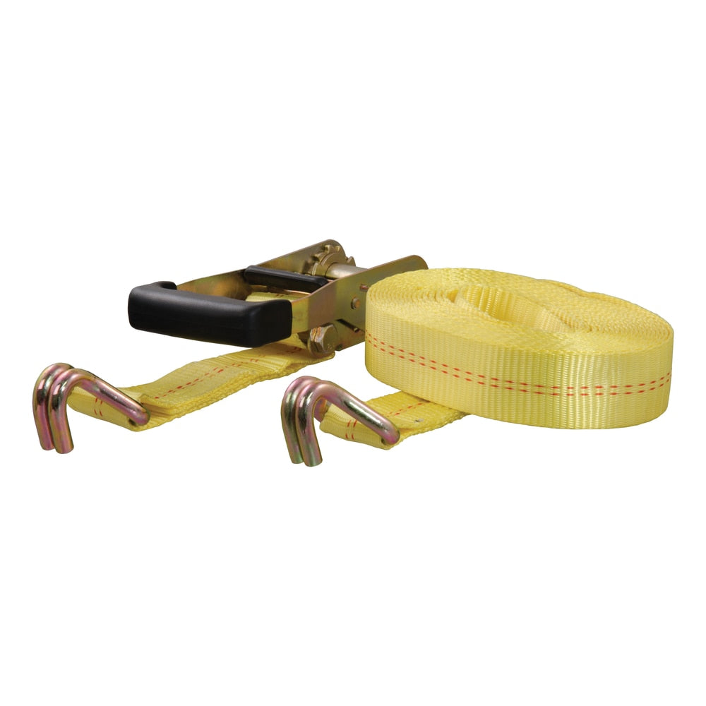 83047 Cargo Strap with J-Hooks, Yellow, 3,333-lb, 27-ft V6K1 - product image 1