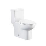1-Piece Elongated Toilet Bowl with Soft Close, White, 3.8/4.8-L N9Z2 - product image 1