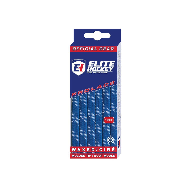 Hockey Prolace Skate Laces, Waxed, Navy, Assorted Sizes G4U8