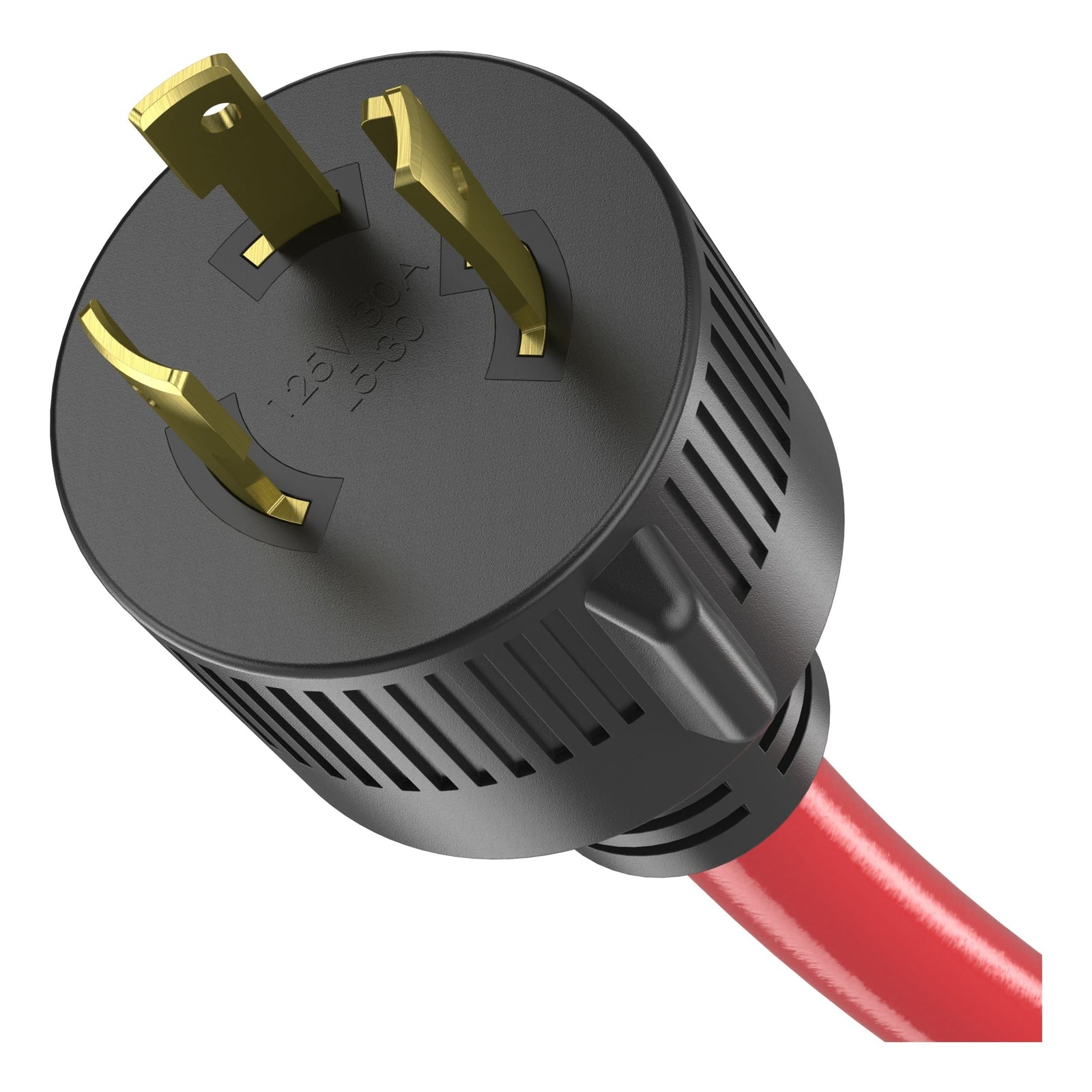30A 25-ft Triple-Outlet Extension Cord, Red E9C6 - product image 2