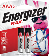Max 2-pk AAA Alkaline Batteries, Long Lasting, All Purpose Q7W3 - product image 1