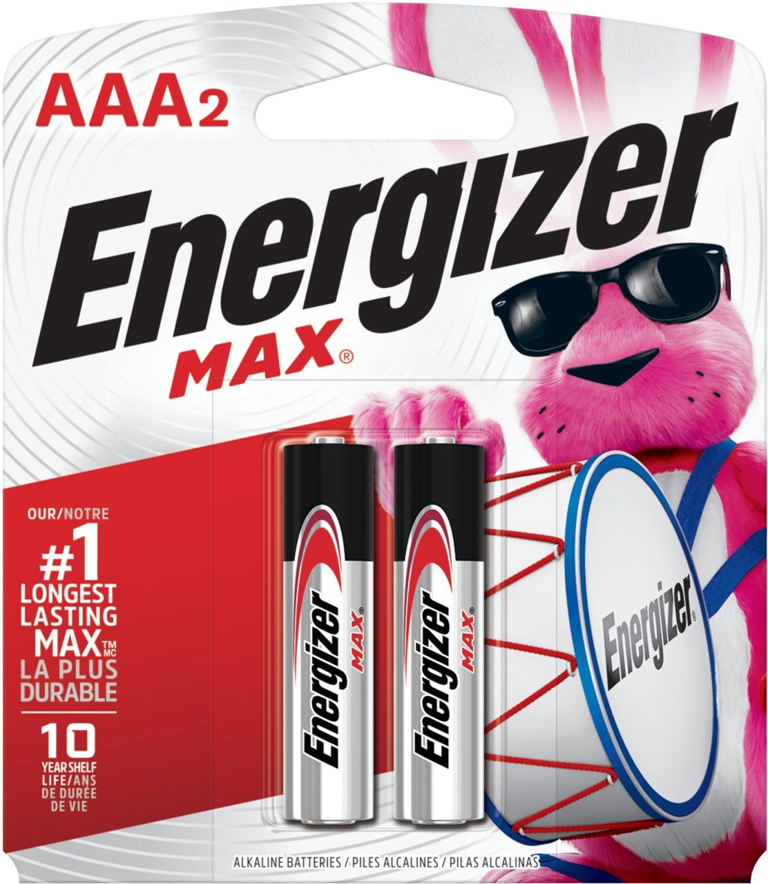 Max 2-pk AAA Alkaline Batteries, Long Lasting, All Purpose Q7W3 - product image 1