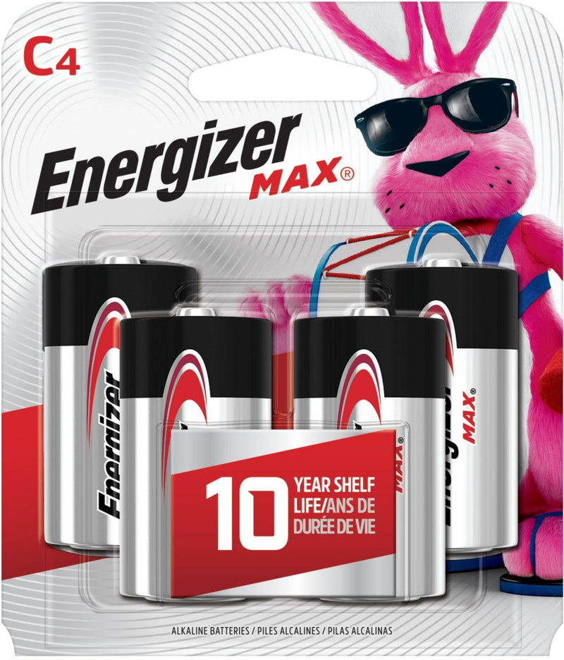Max4-pk C Alkaline Batteries, Long Lasting, All Purpose T3W5