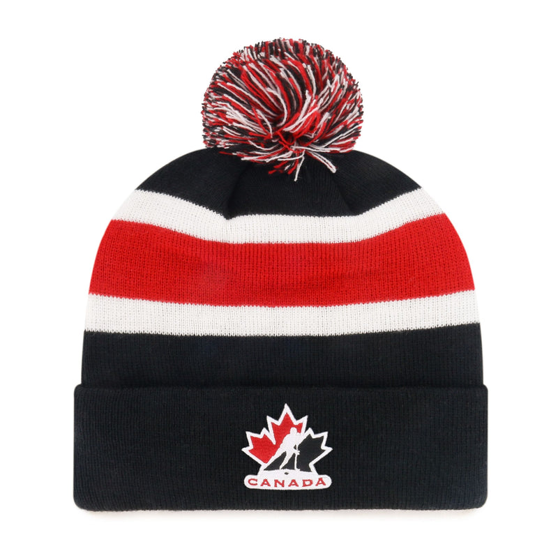 Toque with Breakaway Cuff and Pom Pom D8O8