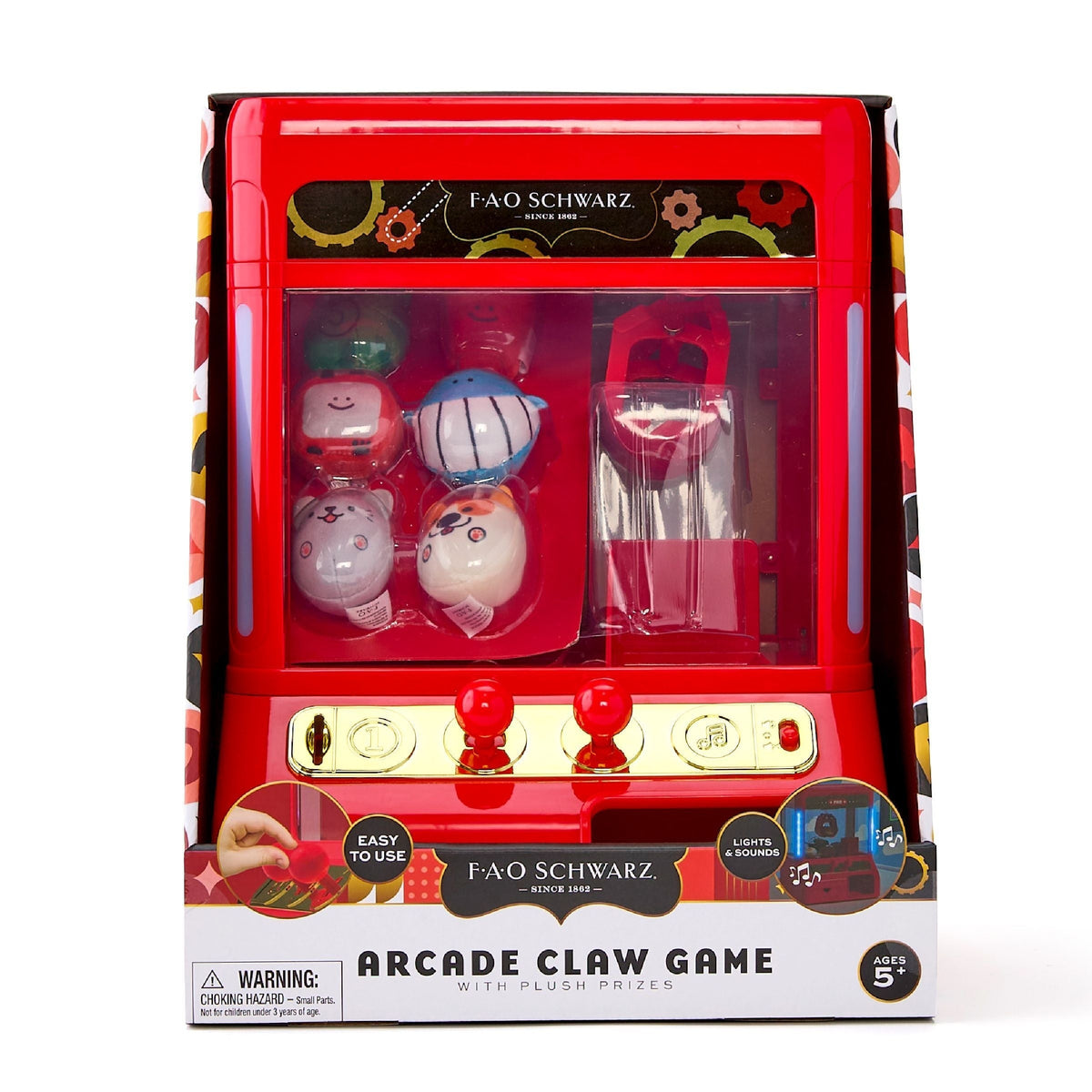Arcade Claw Game with Plush Prizes, Red F0L4 - product image 1
