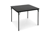 34-in x 34-in Portable Vinyl Top Metal Folding Card Game/Activity Table, Black U9K9 - product image 1