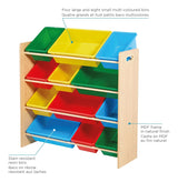 Kids 12-Bin Bedroom/Playroom Toy Storage Organizer, Yellow S2C3 - product image 5