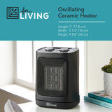 Oscillating 2-Setting Desk Heater Q6Q9 - product image 3