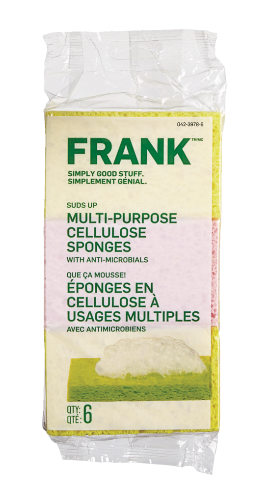 Multi-Purpose Cellulose Sponge, 6-pk I9Z0