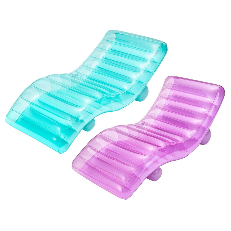 FunChaiser Pool Lounger, 2-in-1 Valve, Ages 14+ I6G7