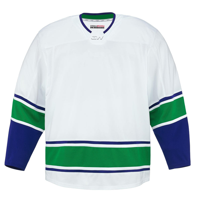 8500 Pro Team Hockey Jersey, Senior, Vancouver Canucks Away Colours, Various Sizes C5M4