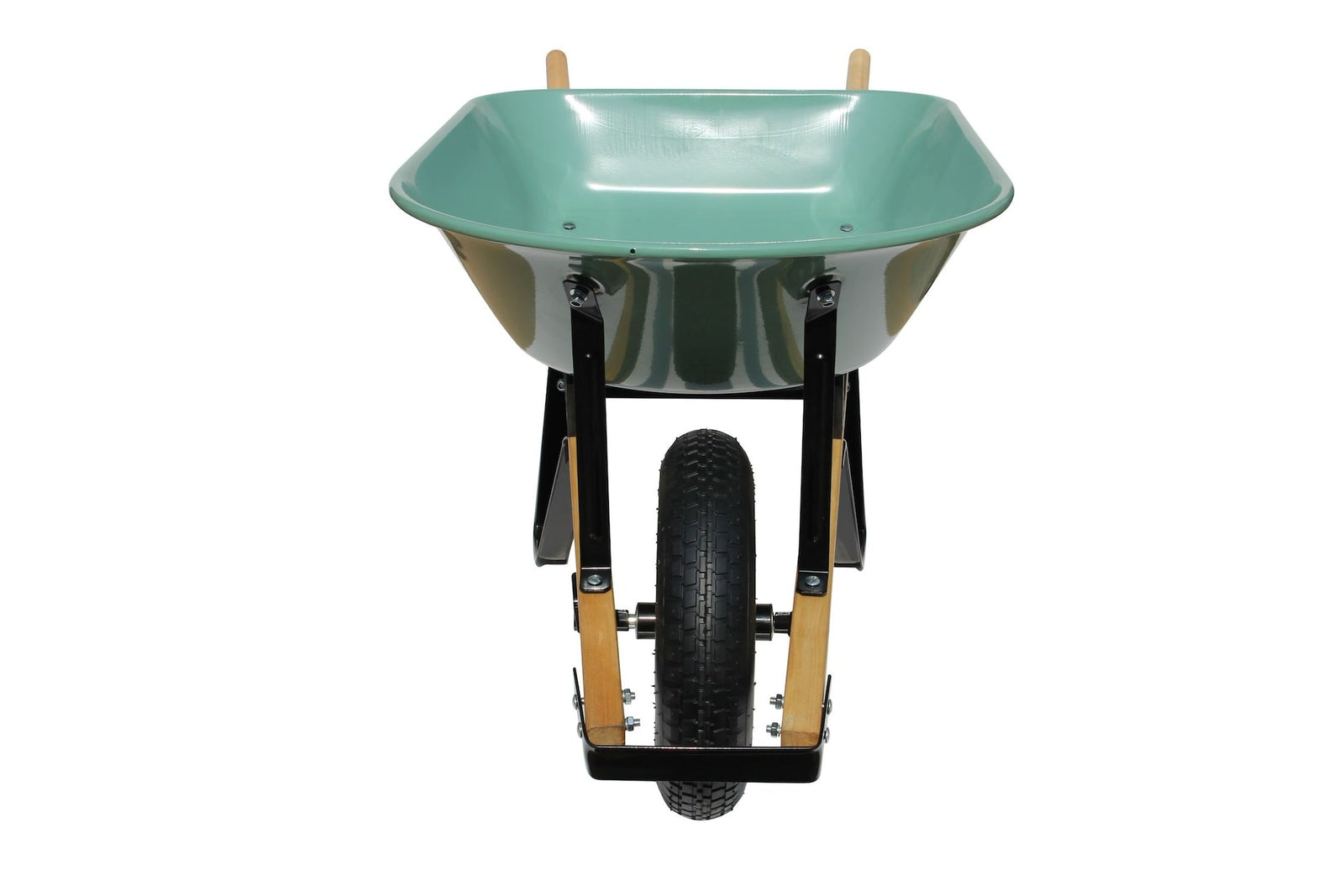 Garden Club 1-Wheel Steel Wheelbarrow for Garden/Yard, Rust-resistant, 5-cu-ft I7R8 - product image 3